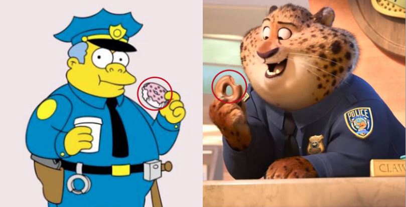 미국 도넛 경찰 심슨 주토피아
